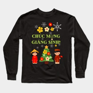 Merry Christmas Vietnamese Long Sleeve T-Shirt